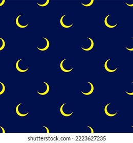 vector files repeatable seamless pattern of eclipse moon shape