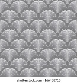 vector filigree graceful abstract transparent seamless pattern