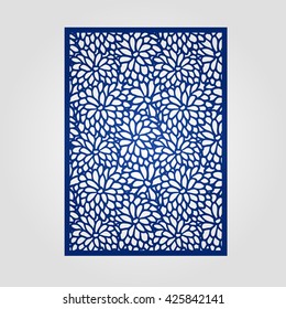 Vector filigree pattern for wedding invitation card.