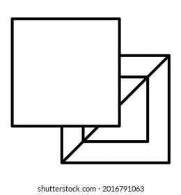 Vector Fill Tool Outline Icon Design
