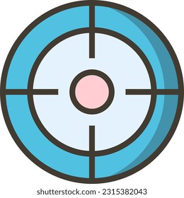 vector filled line, single icon