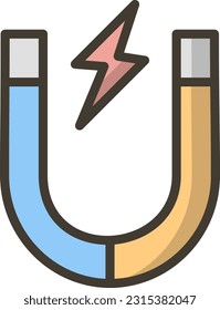 vector filled line, single icon