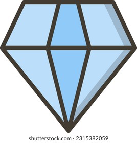 línea llena de vector, icono único
