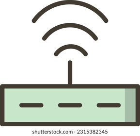 línea llena de vector, icono único