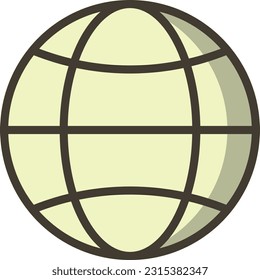 línea llena de vector, icono único