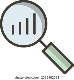 vector filled line, single icon