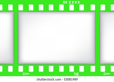 vector film background in green color