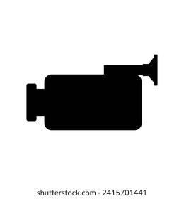 Vector film and camera icon logo vector design illustration.