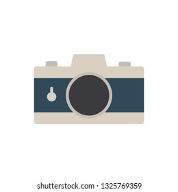 
Vector film camera image on  white background