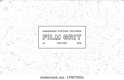 Vector Film Grit. Grunge Texture Of Small Noise, Scratches And Dirt.