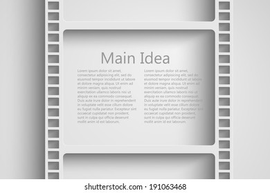 vector film reel background