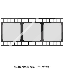 Vector Film Stock Icon Isolated On White Background