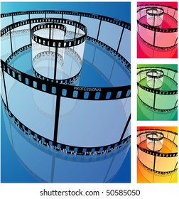Vector film strip.