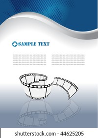Vector film strip background