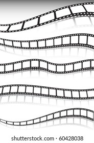 Vector film strip background collection