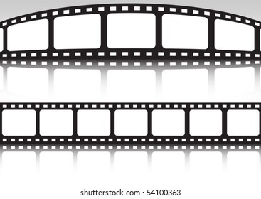 Vector film strip double set