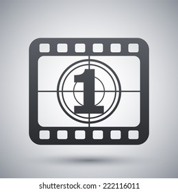 Vector film strip icon