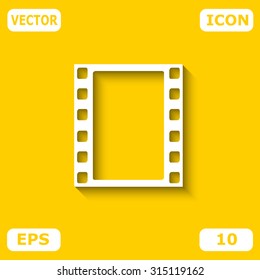 Vector film strip icon.