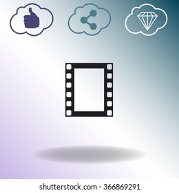 Vector film strip icon.