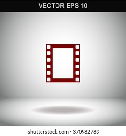 Vector film strip icon.