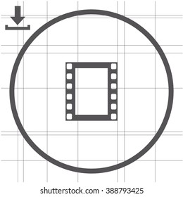 Vector film strip icon.