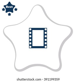 Vector film strip icon.