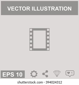 Vector film strip icon.