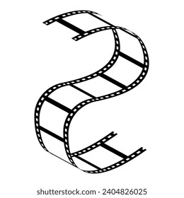 vector film strip. Film Strip icon. Movies Flim background with Flim roll. movie film strip. Film tape vintage icon isolate