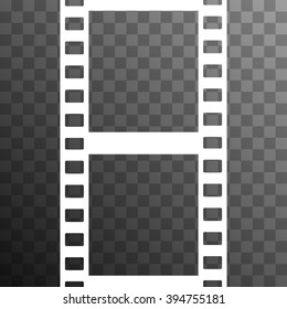 Vector Film Strip Illustration On Transparent Stock Vector Royalty Free Shutterstock