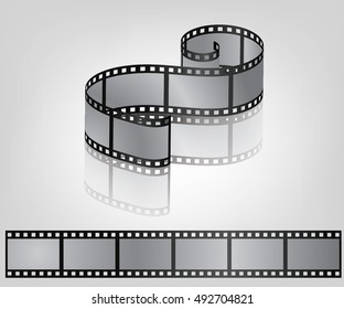 Vector film strip, seamless film strip
