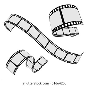 vector film strip set