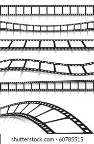 Vector film strip   various background collection