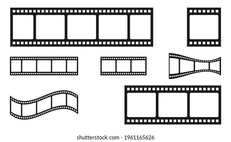 Vector Film Strips. Cinema Film Strip concept. Template Film Strip, isolated. Vector illustration