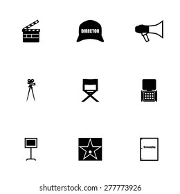 Vector Filming icon set on white background