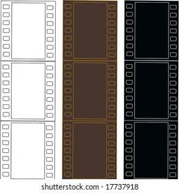 Vector Filmstrips Set