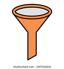 Vector Filter Results Outline Icon Design
