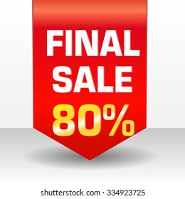  vector Final sale banner