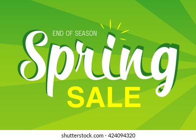 Vector Final Spring Sale Banner Stock Vector (Royalty Free) 424094320 ...