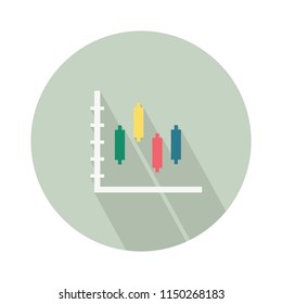 Vector Finance Bar Chart - Infographic Icon