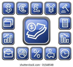 Vector: Finance buttons