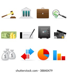 Vector finance icon set