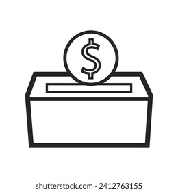 Vector finance and money simple icon.