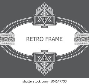Vector fine floral square frame. Decorative element for invitations and cards. Border element