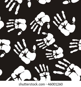 Vector finger print seamless background