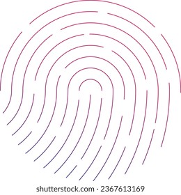  vector fingerprint concept illustration biometric data privacy data security