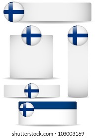 Vector - Finland Country Set of Banners
