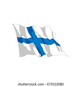 vector finland flag symbol state
