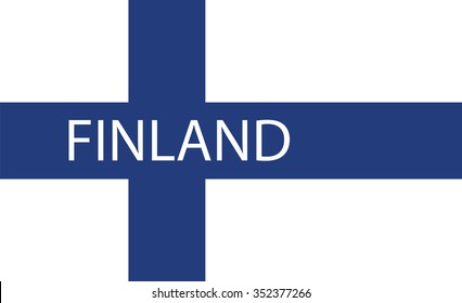 Vector of Finnish flag.