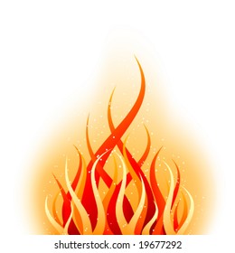 Vector Fire Stock Vector (Royalty Free) 19677292 | Shutterstock