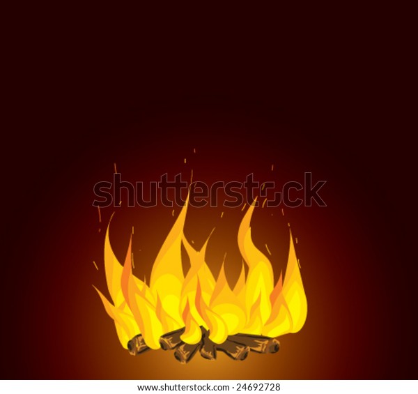 Vector Fire Stock Vector (Royalty Free) 24692728 | Shutterstock